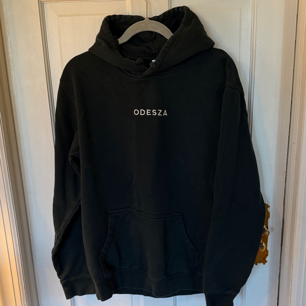 Odesza Men's Crewneck Hoodie Sweatshirt in Black